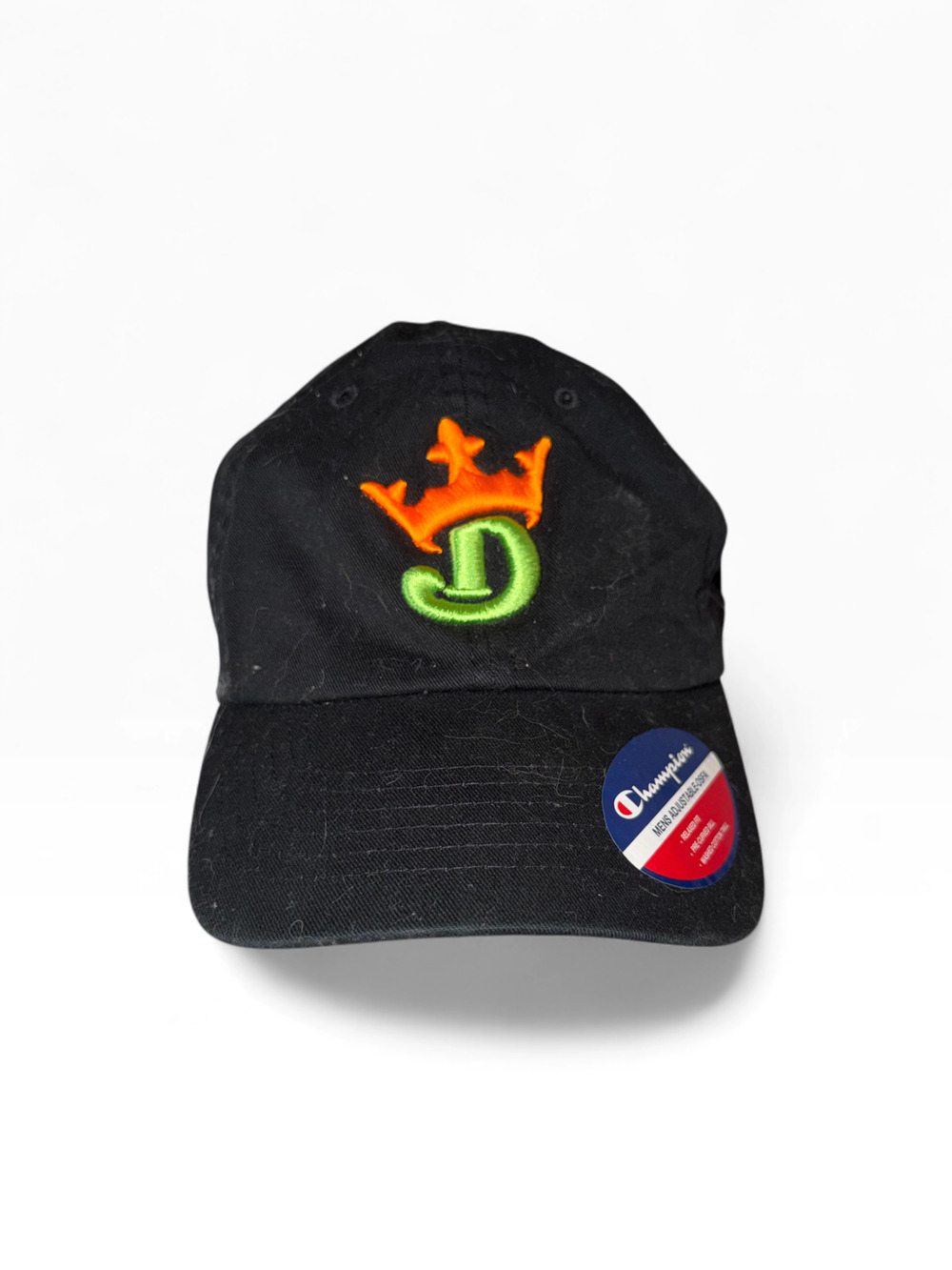 DraftKings Dad Hat | Black | One Size Adjustable Strap | Casual